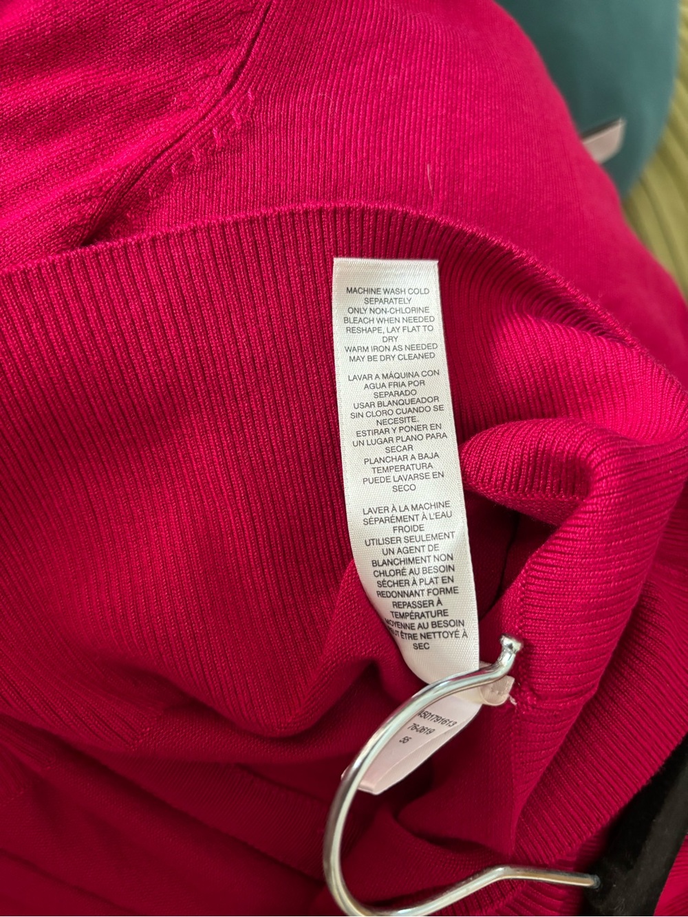 White House Black Market Red Button-Front Cardigan - Picture 5 of 5